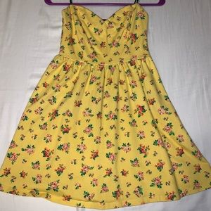 Strapless summer dress